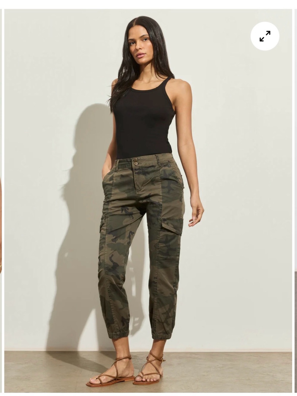 Sanctuary Olive Camo Cargo Joggers